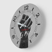 連帯パーソナライズされた第1炭素繊維デコール ラージ壁時計 (傾斜)