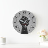 連帯パーソナライズされた第1炭素繊維デコール ラージ壁時計 (ホーム)