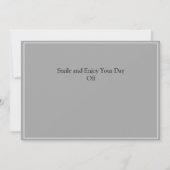 連帯労働者の統一労働日とアメリカ国旗T サンキューカード (裏面)