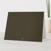 連帯労働者の統一労働日と米国の国旗 サンキューカード (裏面)