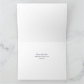 連帯労働者の統一労働日レッドホワイト&ブルー サンキューカード (内部)