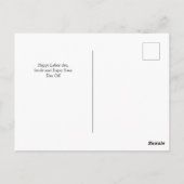 連帯労働者の統一労働日レッドホワイト&ブルー ポストカード (裏面)