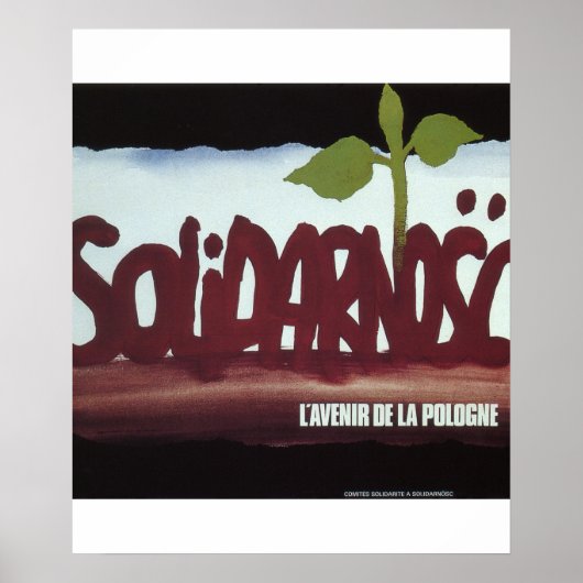 連帯。ポーランド_プロパガンダポスターの未来 ポスター (正面)