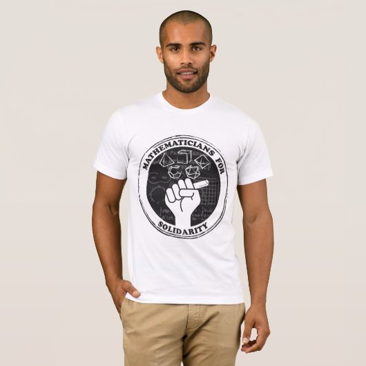 連帯Tシャツの数学者 Tシャツ (正面フル)