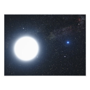 連星システムを示す芸術家の概念 フォトプリント