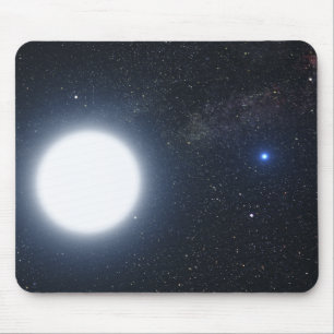 連星システムを示す芸術家の概念 マウスパッド