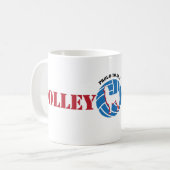 連発のラマのマグ コーヒーマグカップ (正面左)