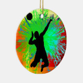 連発の球サービス花火 セラミックオーナメント (右)