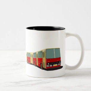 連結されたバスIkarus 280 ツートーンマグカップ