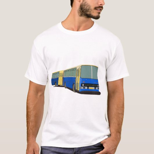 連結されたバスIkarus 280 Tシャツ (正面)
