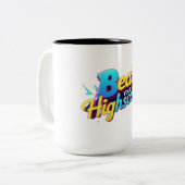 「連結された魂」 ツートーンマグカップ (正面左)