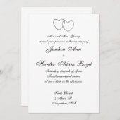 "連結のハート"の招待状 招待状 (正面/裏面)