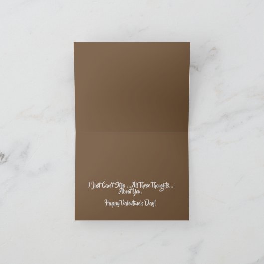 連結ゼブラペアを特徴とするバレンタインのカード シーズンカード (内部)