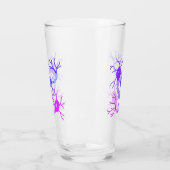 連結ニューロンのネオンパープル タンブラーグラス (左)