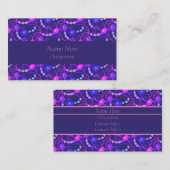 連結ニューロンのネオンパープル 名刺 (正面/裏面)