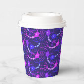 連結ニューロンのネオンパープル 紙コップ (右)