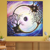 連結ニューロン キャンバスプリント (インサイチュ (リビング))