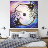 連結ニューロン キャンバスプリント (インサイチュ (寝室))