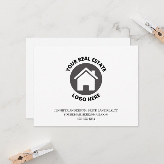 連絡実在Estate Logoはこちら カード (正面/裏面インサイチュ)