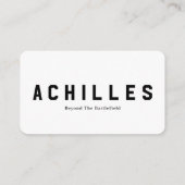 連絡芸術的3.5インチx 2.0インチ名刺 名刺 (裏面)