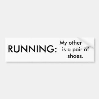 連続したおもしろいなバンパーステッカー バンパーステッカー