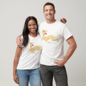 連続したウサギおよびグレイハウンドのTシャツ Tシャツ (ユニセックス)