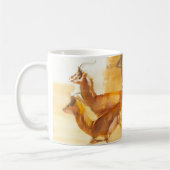 連続したガゼル2010年 コーヒーマグカップ (左)