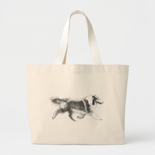 連続したコリーのtotebag ラージトートバッグ (正面)