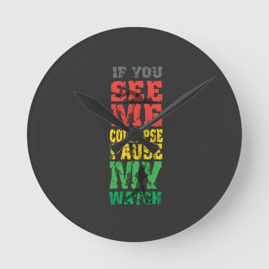 連続したサイクリングのギフト ラウンド壁時計 (正面)