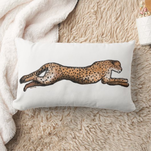 連続したチータの芸術のクッション ランバークッション (ブランケット)
