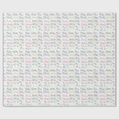 連続したテーマの包装紙- 1マイル一度に ラッピングペーパー (フラット)