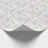 連続したテーマの包装紙- 1マイル一度に ラッピングペーパー (角)