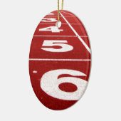 連続したトラック セラミックオーナメント (左)