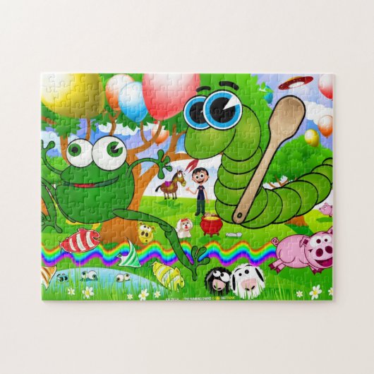 連続したヘビ(Ide Zmija)のパズル ジグソーパズル (横)