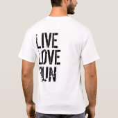 連続した単語の雲のワイシャツ Tシャツ (裏面)