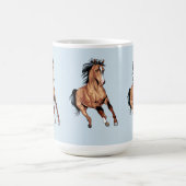 連続した森林馬 コーヒーマグカップ (中央)