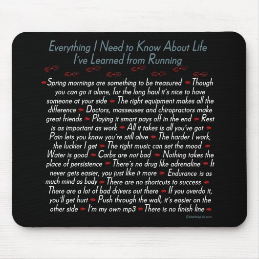 連続した生命レッスン マウスパッド (正面)