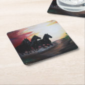 連続した自由 スクエアペーパーコースター (アングル)