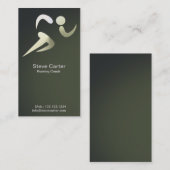 連続した運動競技のアスリートのコーチのスポーツのトレーナー 名刺 (正面/裏面)