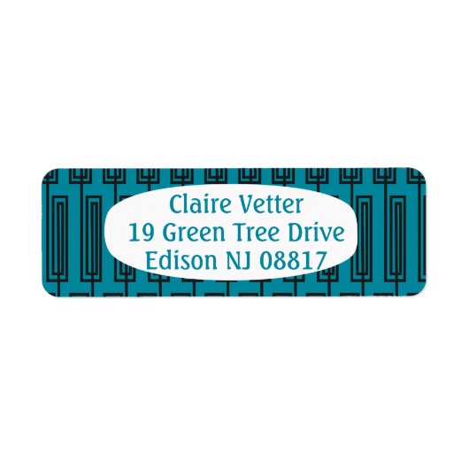 連続した長方形 ラベル (正面)