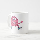 連続した頭脳のマンガのキャラクタ コーヒーマグカップ (正面左)