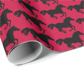 連続した馬のギフト用包装紙 ラッピングペーパー (ロールコーナー)