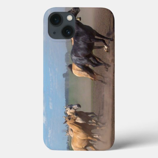 連続した馬の群れ Case-Mate iPhoneケース (裏面)
