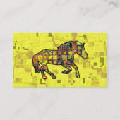 連続した馬は名刺を平方しました 名刺 (裏面)