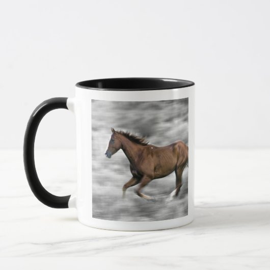 連続した馬 マグカップ (左)