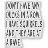 連続のアヒルおもしろいの， Inymm皮肉のシール シール (正面)