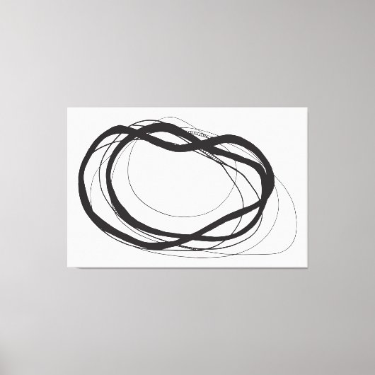 連続体水平 キャンバスプリント (正面)