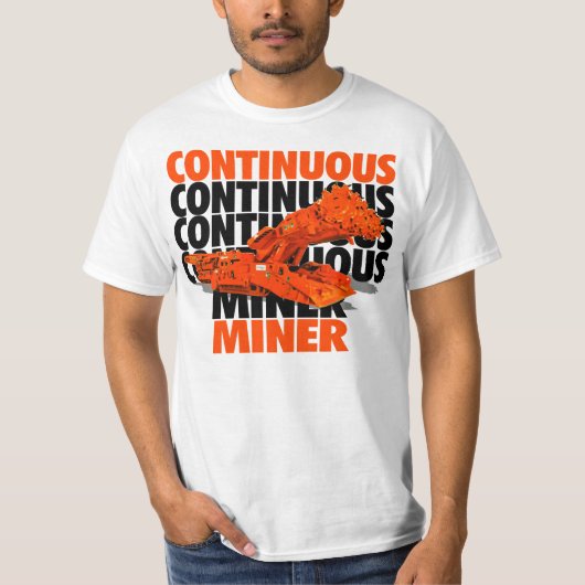 連続採掘機 Tシャツ (正面)