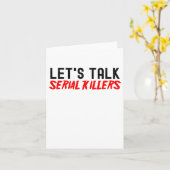 連続殺人犯と話し、怖い映画を見よう カード (黄色い花)