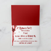 連続殺人犯のハローウィンパーティの招待状 招待状 (内部)